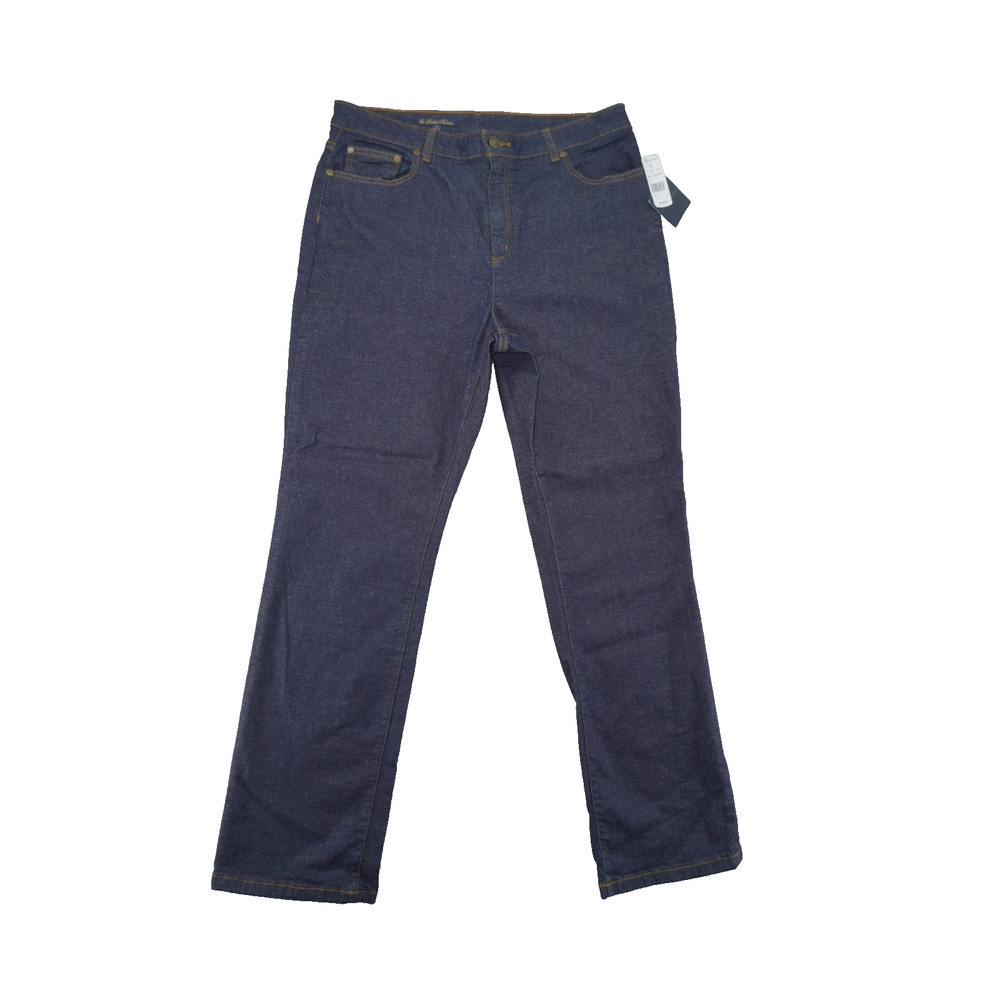 Brooks Brothers Women’s Dark Wash Straight Leg Jeans Size 14 NWT $118